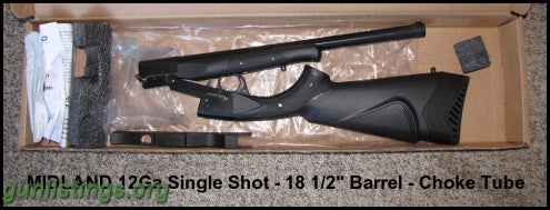 Shotguns Sell/TRADE - MIDLAND Backpacker 12 Ga SS Shotgun