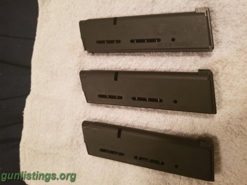 Accessories 3 Just Like New 1911 Wilson Combat 45acp 8rd Mags