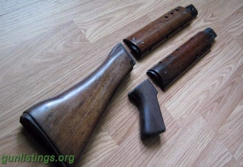 Fal L1a1 Wood Furniture Set W Heatsheild Handguards In Bend