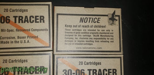 Ammo 30 Cal 30-06 Tracers