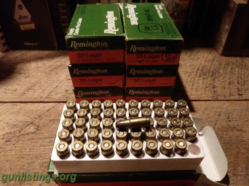 Ammo 30 Luger (7.65 Para) Magazines, Ammo And Brass