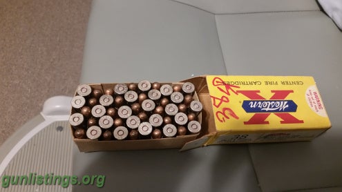 Ammo 50 Rounds Western X 38 S&W Cal Ammo