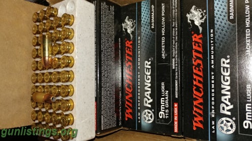 Ammo 9mm, 40 And 45 Ammo