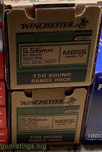 Ammo 9mm And 556 M855