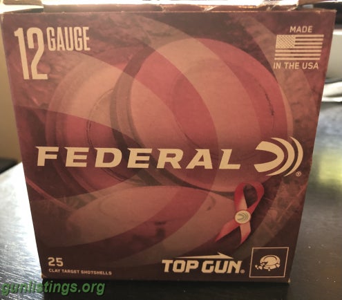 Ammo Federal Top Gun 12 Gauge #8 2 3/4 Shells