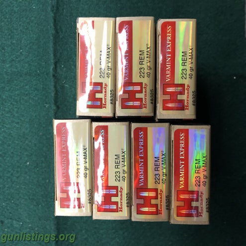 Ammo Hornady And Winchester 223 Updated