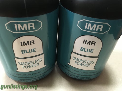 Ammo IMR Blue Reloading Powder 1 Pound Containers