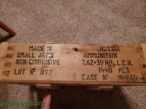 Misc Empty Russian 7.62x39 Wooden Crate