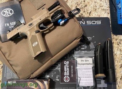 Pistols FN 509 Tactical FDE Complete