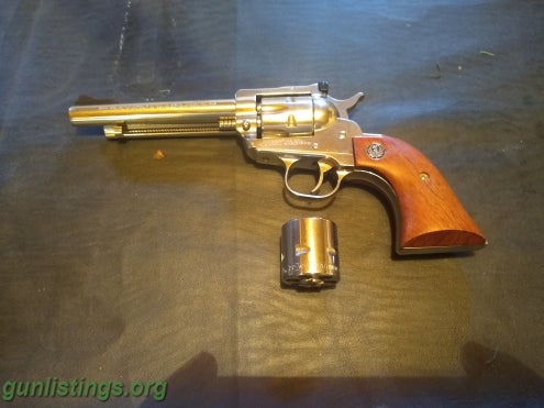 Pistols Ruger Single Six Stainless 22lr/.22mag Revolver