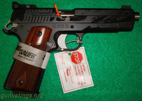 Pistols Sig Sauer 1911 Target .45 Blue NIB/Reduced Price