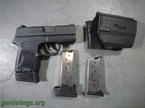 Pistols Sig Sauer P290RS, 3 Mags, Holster, Night Sites.