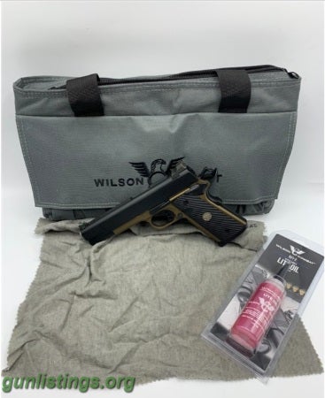Pistols Wilson Combat 1911 CQB Elite 9mm Handgun Pistol FDE Bla