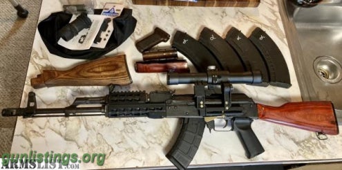 Rifles AK47 Setup, Belomo Optic, Mags, Ammo Etc