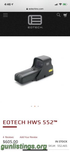 Rifles Holographic Sight Eotech