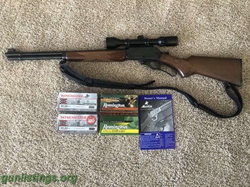 Rifles Marlin 336A  30-30 With Scope & Ammo