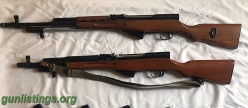 Rifles SKS 7.62x39 And SKS Paratrooper 7.62x39 Norinco Type 56