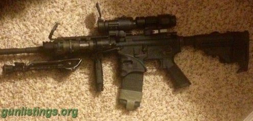 Rifles Stag Arms M4 With Aimpoint CCO, 5x Magnifier & Surefire