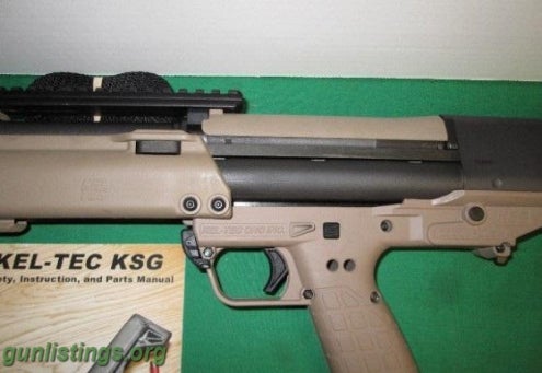 Shotguns NIB KELTEC KSG FDR TAN 12 GA 12GA Shotgun Kel-tec..