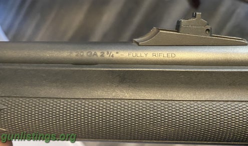 Shotguns Remington 1100 20ga With Rifled Barrel