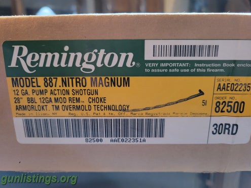 Shotguns Remington 887 Nitro Mag 28