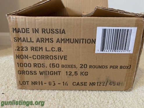 Ammo .223/5.56 500 Rounds Golden Tiger