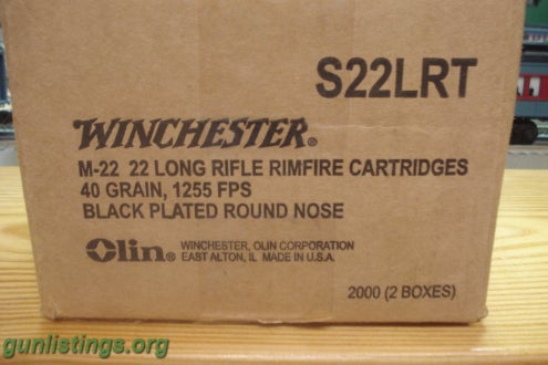 Ammo Winchester S22lrt 2000rds