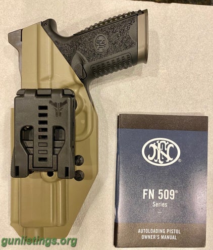 Pistols FN 509 LS Edge 9mm 5â€ 17+1 Box 3 Mags
