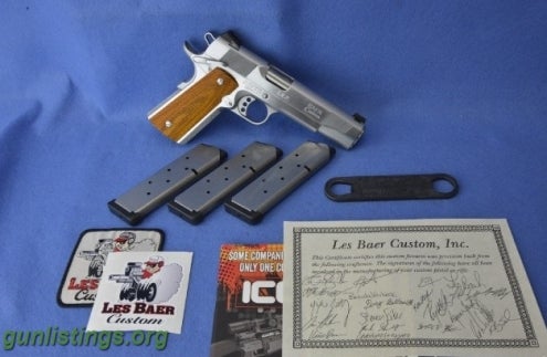 Pistols Les Baer Swift Response 1911, .45 ACP Chromed 45,,