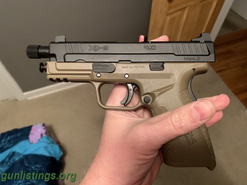Pistols New Springfield XD Mod2 Threaded Barrel 9mm