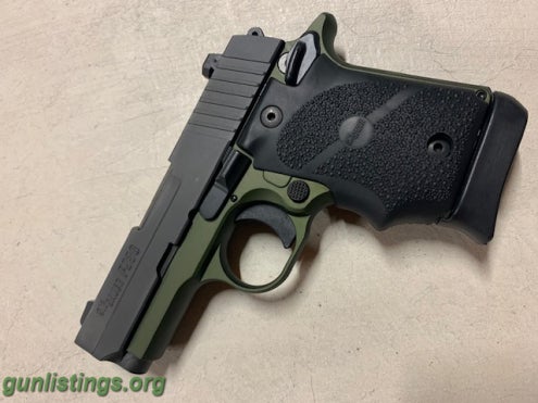 Pistols Sig Sauer P938 9mm Rare OD Green Handgun