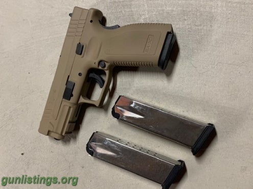 Pistols Springfield XD9 Xtreme Duty 9mm Handgun W/ 3 Hi Cap Mag