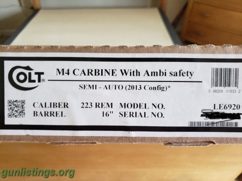 Rifles COLT LAW ENFORCEMENT M4 CARBINE