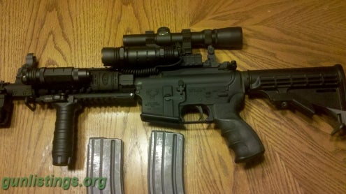 stag ar 15 2t light green laser scope bipod etc in utg grip light