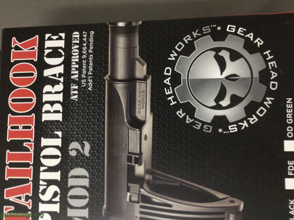 Accessories Pistol Brace, Gearhead Works Tailhook Mod 2