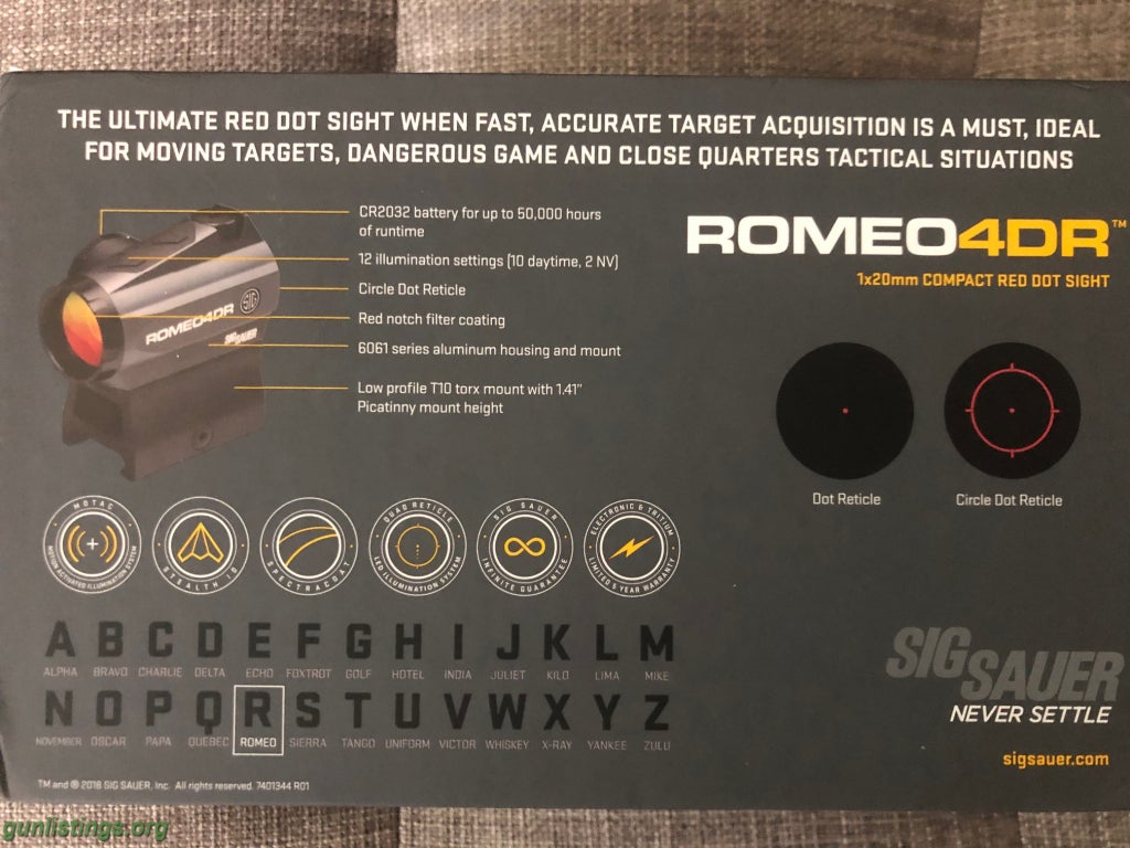 Accessories Sig Sauer Romeo 4DR Red Dot