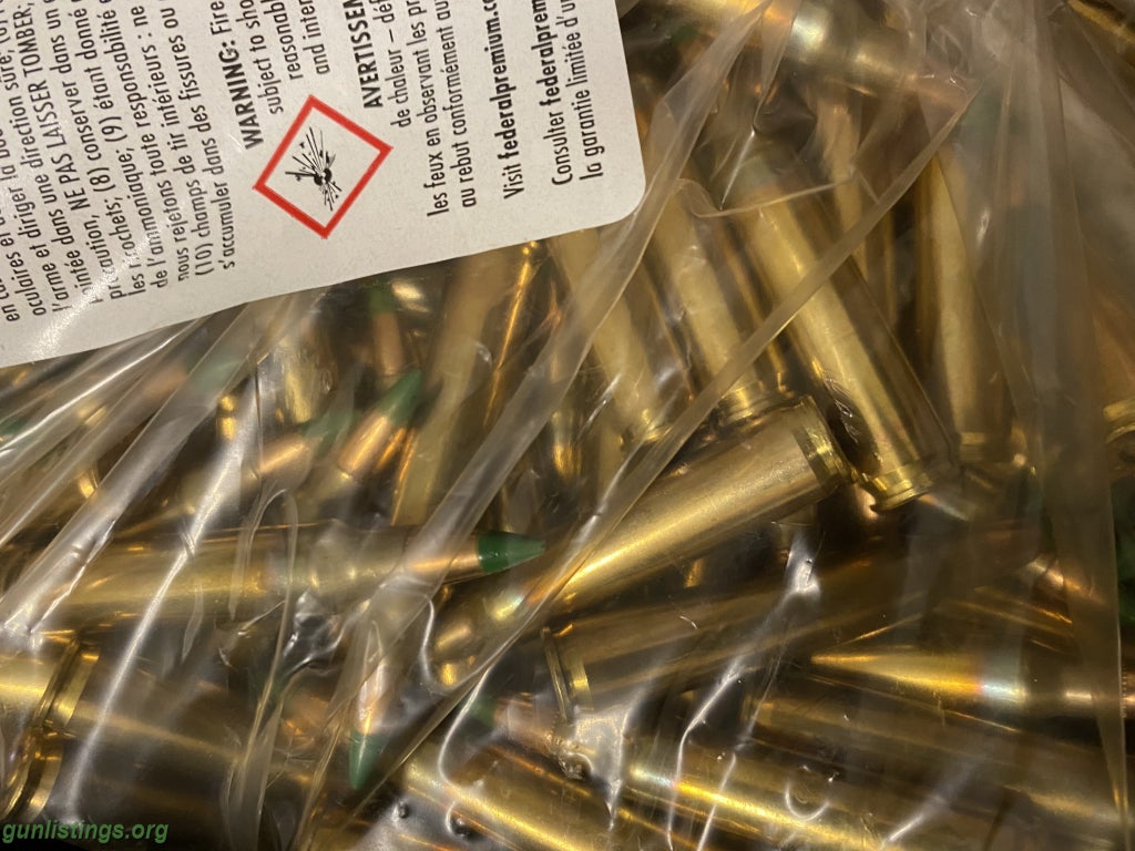 Ammo 1000rds Of 223 Green Tip M855
