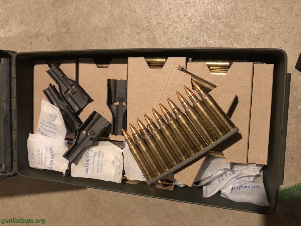 Ammo 5.56 M193 1k Rounds Clips And Can