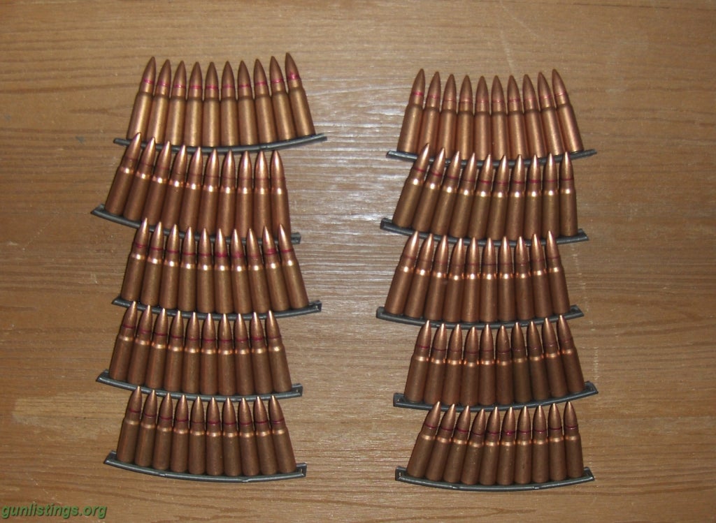 Gunlistings ammo 7 62x39 steel core 100rnds