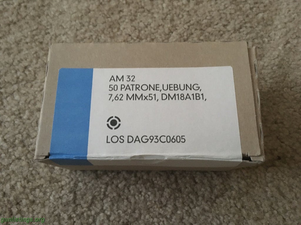 Ammo 7.62x51/.308 Practice Ammo.
