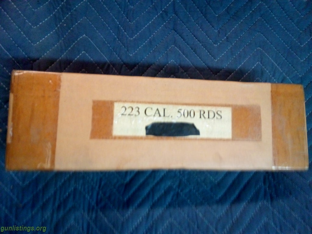 Ammo Case Of 223 Ammo Never Opened.