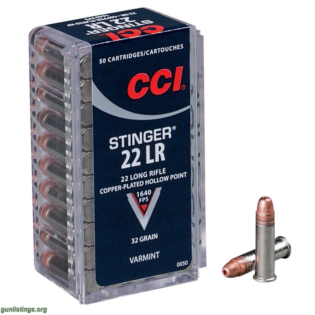 Ammo CCI STINGERS. 50RD  PLASTIC CONTAINER PACKS. New