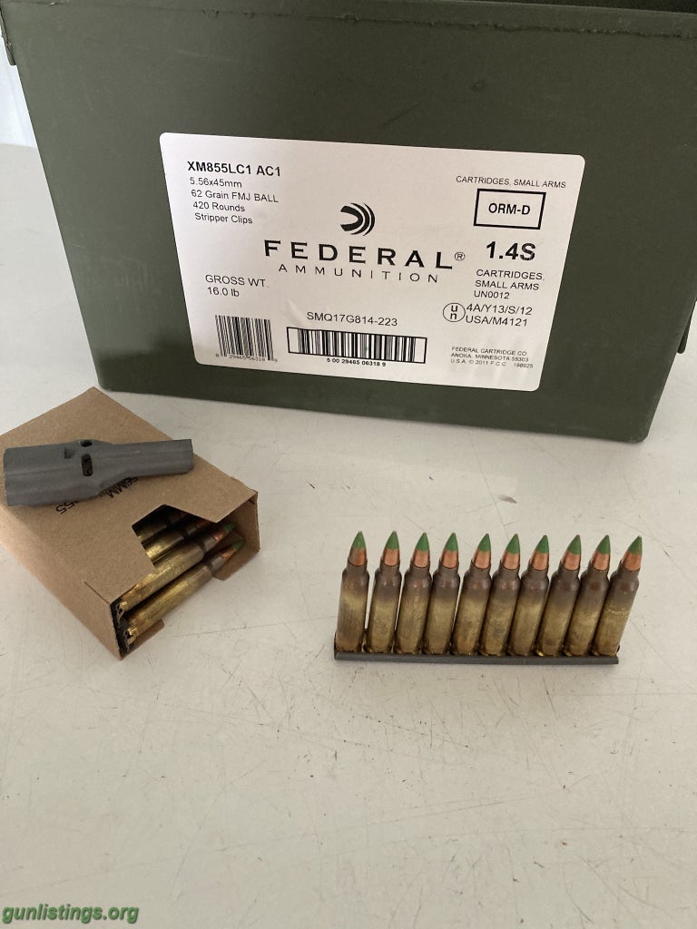 Ammo Federal 5.56 62gr