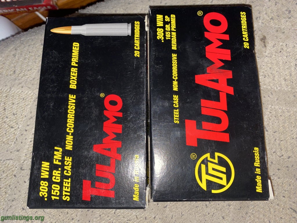 Ammo For Sale Or Trade 308 Win Ammo Steel Case