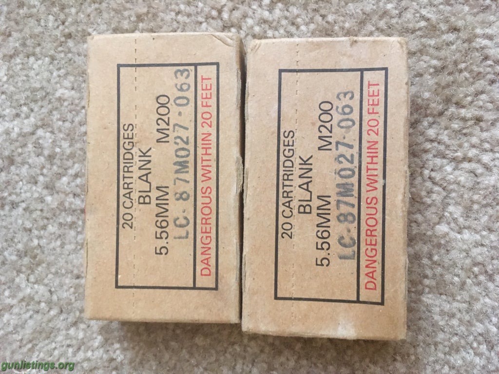 Ammo Military 5.56 Blanks, Trade For .22 Magnum.