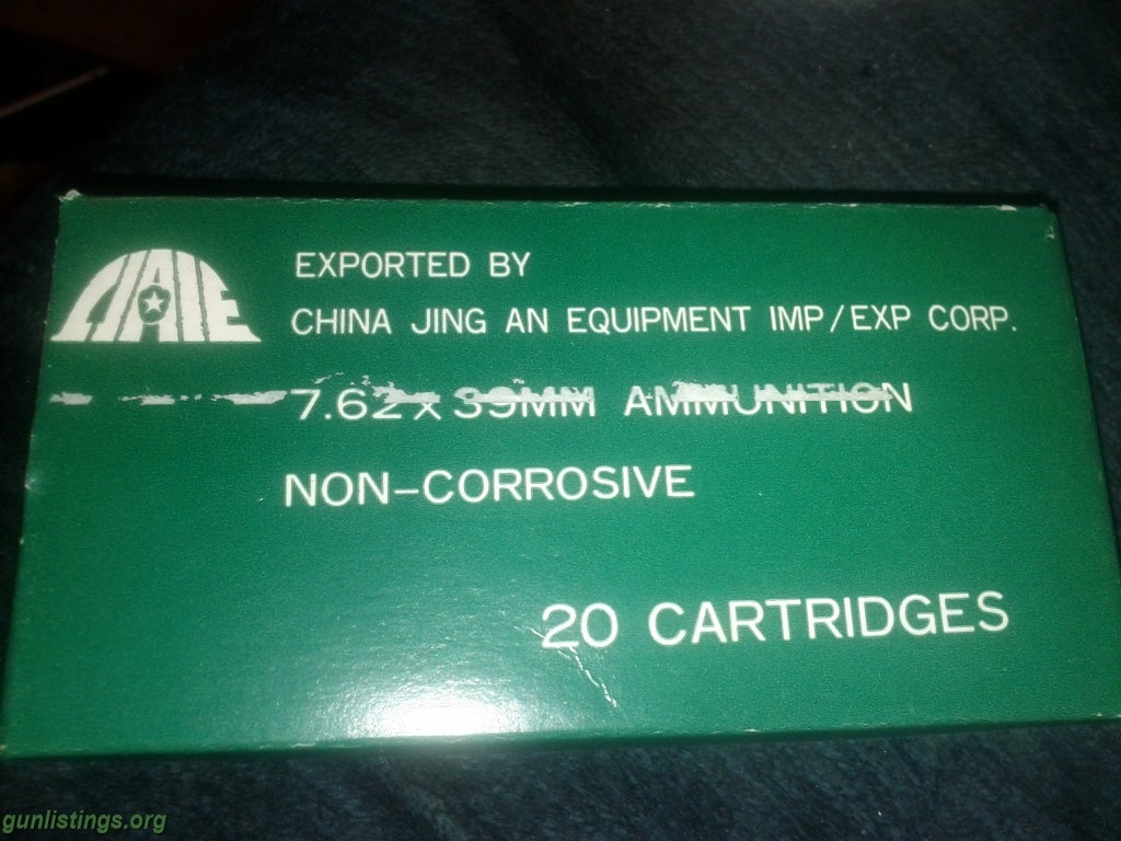 Gunlistings ammo norinco 7 62x39 steel core 200rds