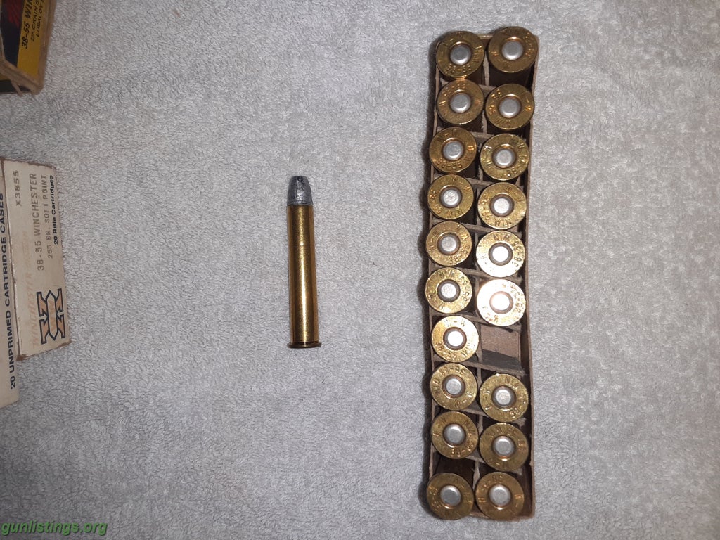 Ammo Winchester 38 55 Brass And Component