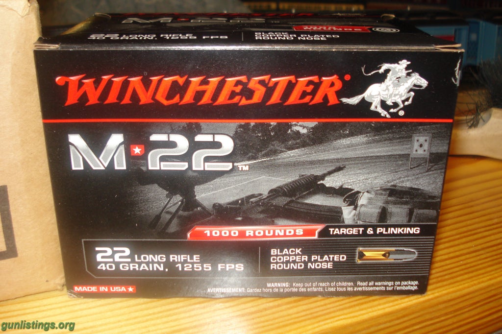 Ammo Winchester S22lrt 2000rds