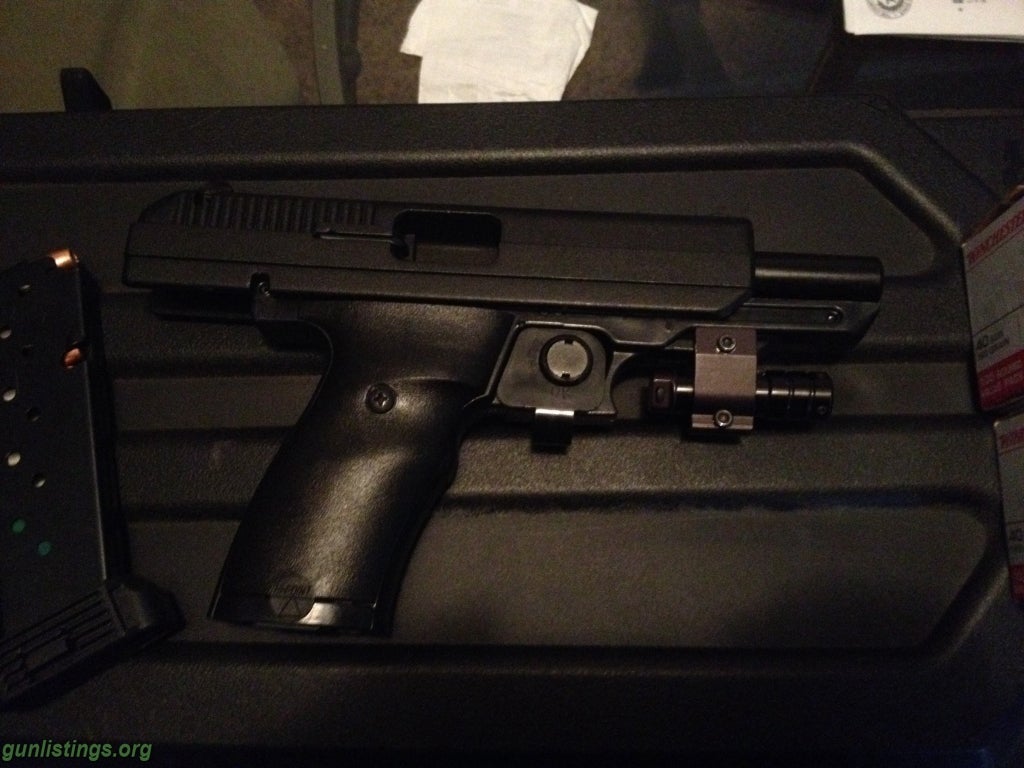Gunlistings.org - Pistols 40 Cal Hi Point W/ Laser And 350 Rounds Ammo