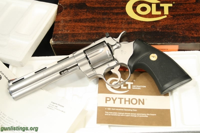 Gunlistings.org - Pistols 6in Colt Python.357 Magnum StS
